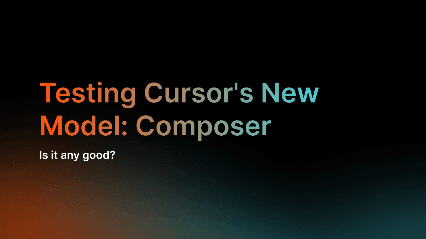 Testing Cursor Composer: The AI Coding Model Built for Speed